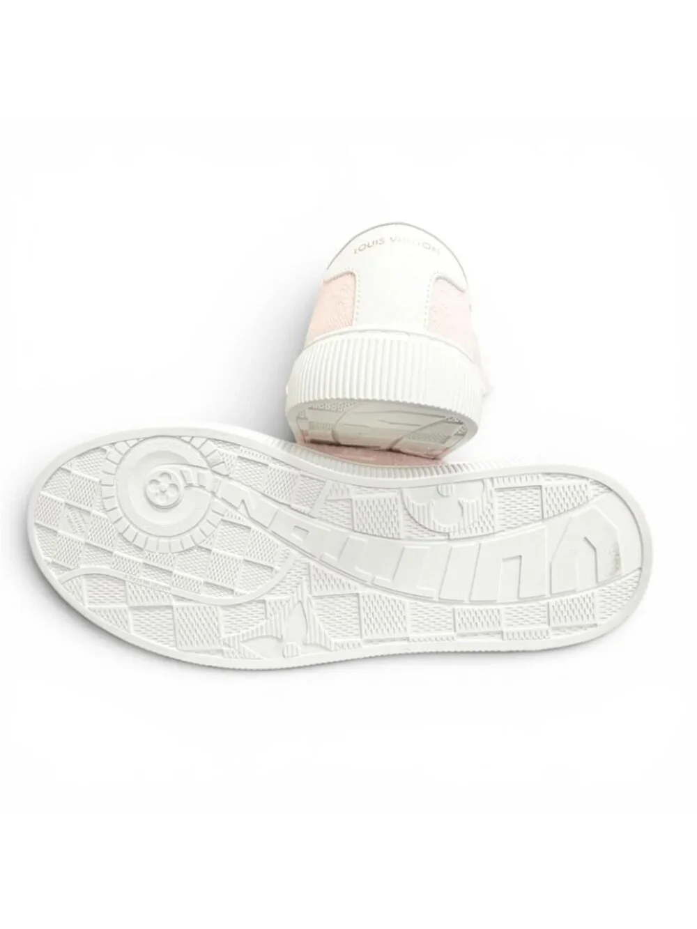 Louis Vuitton LV Lagoon Monogram Denim Rose Low-Top Sneakers Pink